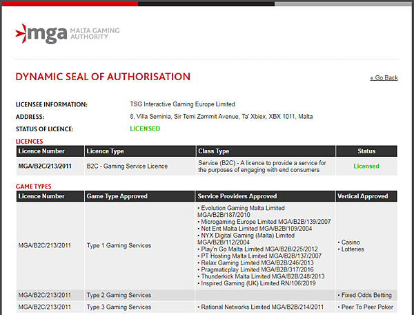 ポーカースターズ MGAライセンス