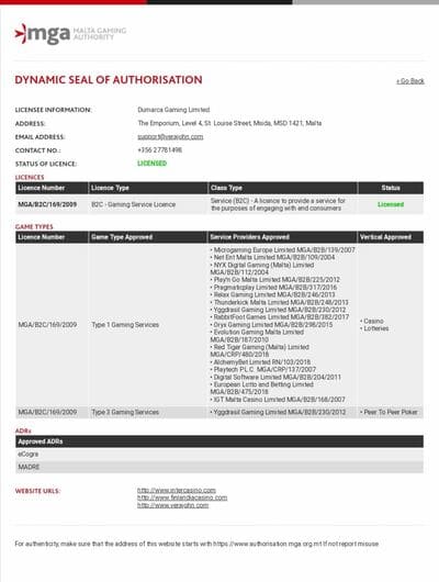 マルタ共和国ライセンス