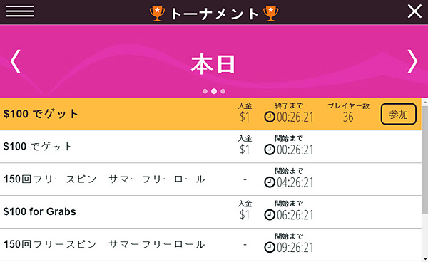 ラッキーニッキー バイイントーナメント