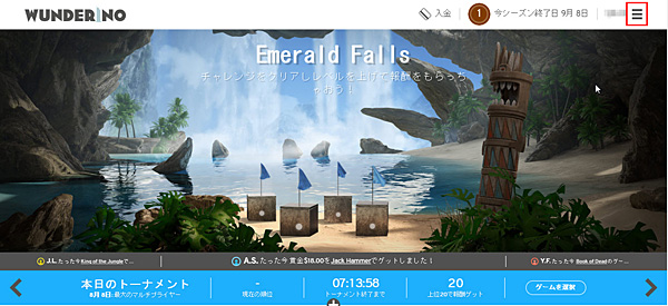 ワンダリーノ出金