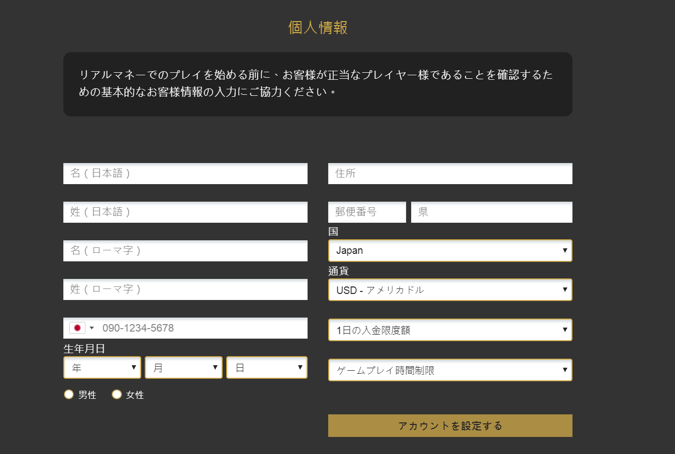 インターカジノ 登録3